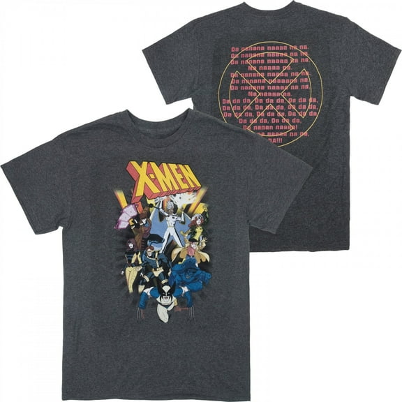 X-Men Tour Front and Back Print T-Shirt-Small