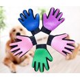 thumbnail image 2 of 1 Pair Pet Dog Cat Deshedding Brush Grooming Glove Massage Hair Fur Removal, 2 of 9