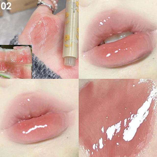CAIROYAR Palabras de flores Lápices labiales de miel Lápices labiales hidratantes con brillo de espejo Lápices labiales Love