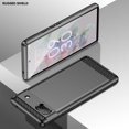 thumbnail image 4 of MYKOMI Phone Case for Google Pixel 6A 5G 2022 with Tempered Glass Screen Protector Cover and Slim Thin Soft TPU Mobile Film Rugged Cell Accessories Protective Pixel6A Women Men Carbon Fiber Black, 4 of 9