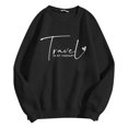 thumbnail image 5 of Women's Sweatshirts 2025 Travel Is My Therapy Sweatshirt Long Sleeve Crewneck Loose Pullover Tops Sweatshirt for Women, 5 of 6