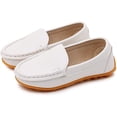 thumbnail image 6 of Boys Girls Leather Loafers Slip-On Oxford Flats Boat Dress Schooling Daily Walking Shoes(Toddler/Little Kids), 6 of 7