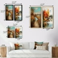 thumbnail image 4 of Designart "Autumn Lake Scene Watercolor Beauty I" Lakehouse Framed Wall Art Set Of 2 - Lake House Blue Framed Canvas Set For Living Room Decor, 4 of 6