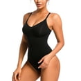 thumbnail image 5 of ToBeInStyle Women's Full Body Slimming Bodysuit Shapers - Thong - Black, 5 of 6