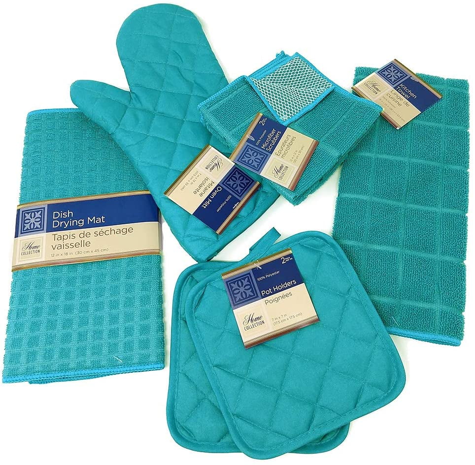 Home Collection Coffee Theme Kitchen Towel Set Live What You Love 2 Towels 2 Pot Holders 1 Oven Mitt