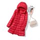 thumbnail image 1 of Chaqueta ligera con capucha de longitud media para mujer, con capucha, para otoño e invierno, desmontable, con capucha, 1 of 5