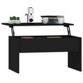 thumbnail image 5 of vidaXL Coffee Table Black 80x50.5x41.5 cm Engineered Wood, 5 of 5