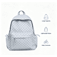 thumbnail image 4 of Polka Dot Casual Nylon Daypack, Large Capacity Lightweight Fashion Backpack for Travel Outdoor Daily Commute, 4 of 8