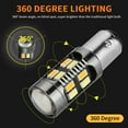 thumbnail image 4 of 2X 1157 LED White/Amber DRL Switchback Turn Signal Indicator Parking Light Bulbs, 4 of 11