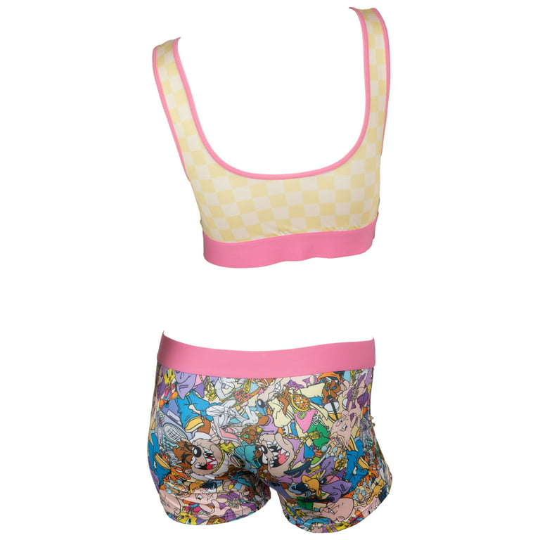 Looney Tunes Tweety Bird Sassy and Cute Sports Bra and Panty Set  Multi-Color