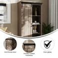 thumbnail image 6 of Emma + Oliver 36" Wide Farmhouse Storage Cabinet with Sliding Barn Door, 4 Adjustable Height Shelves and 2 Fixed Shelves in Graywash, 6 of 14