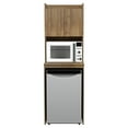 thumbnail image 2 of Inval AL-4813 Three (3)-Shelf Mini Refrigerator/Microwave Storage Cabinet, Amaretto, 2 of 2