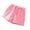 Pink, variant on FRSASU Summer Casual Girls' Shorts Elastic Outwear Hot Pants Streamer Solid Color Versatile Pants Yellow 10-11 Years