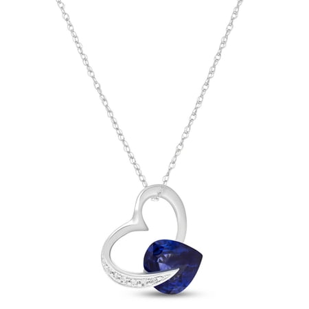 Galaxy Gold 14K Solid Gold Natural Diamond Necklace for Women - White Gold Fine Jewelry