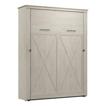 Pemberly Row 69W Queen Murphy Bed - Engineered Wood in White