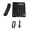 Black, variant on Riousery Corded Landline Phone Multifunction Caller ID Display Speed Dial Last Number Redial Desktop Telephone for Home Office Black