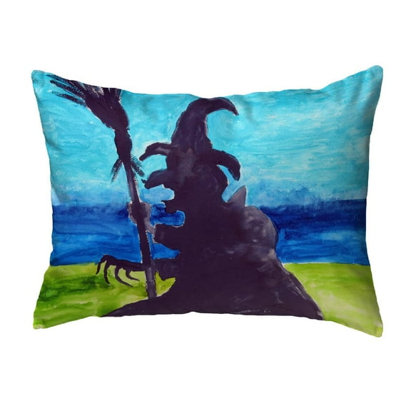 Betsy Drake Interiors Wicked Witch Noncorded Indoor/Outdoor Pillow 16x20