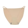 thumbnail image 1 of AWZXDE Culotte String Sans Couture Taille Basse pour Femmes avec Fines Bretelles, Doublure en Coton Respirant, Design Triangle, 1 of 4