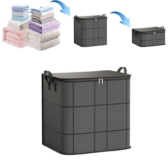 Extra Large Clothes Storage Bags - 17/100/150/210L - Moving Foldable Storage Bins with Zipper,Lids,Durable Handle - Fabric Closet Organizer Container Box for Bedding Clothing (150L)