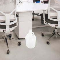 HEMOTON Multifunctional 1 Gallon White Plastic Bucket with Lid for Kids Liquid Storage and Chemical Resistance