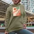thumbnail image 2 of Aesthetic Minimalism Boho Sun & Tropical Leaves Art Merch Gift, Sand Hooded Sweatshirt or Hoodie, Large, 2 of 5