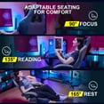 thumbnail image 2 of GTPLAYER Pocket Spring Cushion Gaming Chair with Footrest&&Linkage Armrests Ergonomic Office Chair, Blue, 2 of 9