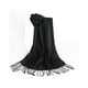 thumbnail image 2 of Guardurnaity Bufandas Invierno Cálido Sólido Mantón largo Transpirable Piel amigable Pañuelo para el cuello Bufanda Lavable Pañuelo para la Accesorios de disfraces Negro, 2 of 6