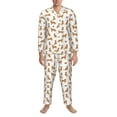 thumbnail image 3 of Balery Labrador Retriever Dog Pijama para Hombre de Dos Piezas con Manga Larga, Conjunto de Dormir y Descanso Suave con Bolsillos-X-Large, 3 of 7