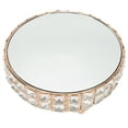 thumbnail image 3 of Bandeja de cristal, soporte de pastel de espejo de cristal, bandeja de postre de boda, estante de pastel de cristal, durabilidad mejorada, 3 of 8
