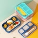thumbnail image 4 of Fiambrera Bento con 4 compartimentos, recipiente para salsas, utensilios, palillos para comida y moldes para muffins para la escuela, 4 of 5
