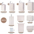 thumbnail image 2 of Bolsa Organizador de Viaje para Compresión, 18PCS Bolsas de Viaje Organizador, Impermeable Bolsas para Viaje Organizadoras, para Maletas, Cosméticos de bolsas organizadoras (Beige), 2 of 4