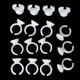 thumbnail image 4 of Juego de 100 anillos de plástico desechables para extensiones de pestañas (blancos), 4 of 7