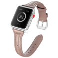 thumbnail image 1 of Correas de cuero compatibles con Apple Watch 38 mm-40 mm / 42 mm-44 mm, correa de cuero de grano superior pulsera delgada y delgada para iWatch Series 5/4/3/2/1 Ormromra 2033273-4, 1 of 9