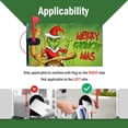 thumbnail image 3 of Merry Christmas Fabric Welcome Mailbox Cover Magnetic Standard 21x18inch, Green Xmas Decorative Post Letter Box Decoration Wrap Winter Decor for Garden Yard, 3 of 6