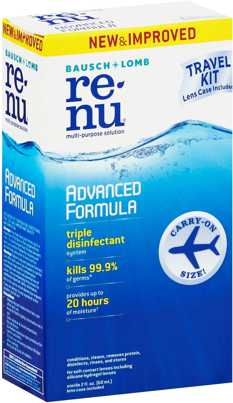 Bausch & Lomb Advanced Formula Multi-Purpose Solution Travel Pack 2 oz (Pack of 4)