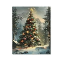 Strange Christmas Tree ,Thanksgiving Day Art Poster Canvas- Perfect for Wall Artrations, Dining Room Decor, Bedroom Art, Wall Decor Living Room, Wall Art, Frameless 8x10inch