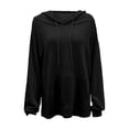 thumbnail image 5 of Vedolay Women Sports Active Sweatshirt Fashion Pullover Long Sleeve Hoodies Tops Fall Outfits 2023 Clothes Jackets for Women Black,L, 5 of 5
