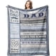 thumbnail image 1 of LHSHID Gifts for Dad Dad Birthday Gift Blanket Fathers Day Dad Gifts from Daughter Birthday Gifts for Dad Best Dad Ever Gifts Gifts for Dad Who Wants Nothing Father Gifts Throw 30"x40", 1 of 7