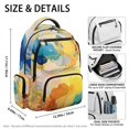 thumbnail image 5 of Chririnla Abstract Fluid Art Print Lightweight School Backpack for Kindergarten Daily Commute, Waterproof Multi Pocket 600D Polyester School Bags, 5 of 10