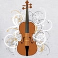 thumbnail image 3 of CafePress - Violin Swirls (For Dark Colours) Hooded Sweatshirt - Pullover Hoodie, Hooded Sweatshirt, 3 of 4