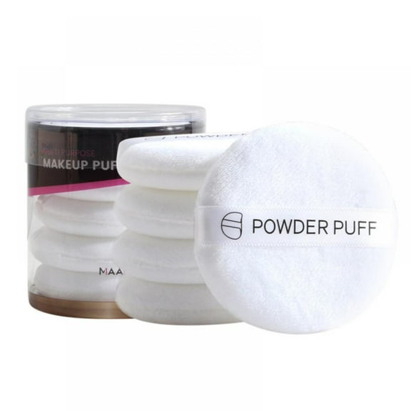 5 Pack Soft Makeup Powder Puffs for Compacts, Loose Powder, Face Powder, Whote