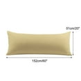 thumbnail image 2 of Unique Bargains Solid Print Minimalism Washable Pillowcases, Body Pillow, Beige, 2-Pieces, 2 of 8