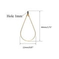 thumbnail image 7 of 10 Pcs Earring Beading Hoop Water Drop Earring Finding Teardrop Beading Hoop Components for DIY Craft Jewelry Making, 7 of 7