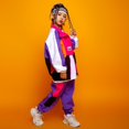 thumbnail image 1 of Disfraz infantil de hip hop, disfraz de hip hop, disfraz infantil, ropa de baile de jazz para niñas, 1 of 5