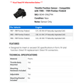 thumbnail image 2 of Throttle Position Sensor - Compatible with 1985 - 1989 Pontiac Firebird 1986 1987 1988, 2 of 2