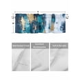 thumbnail image 4 of Valances for Windows Abstract Graffiti Art Rod Pocket Cafe Window Treatments Valance Curtains for Kitchen Bathroom Laundry Basement Windows 60"x18", 4 of 9