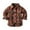 Brown, variant on Toddler Button down Boys Shirt Plaid Collared Long Sleeve Shirts Lightweight Boys Fall Jacket 2-3 Years Boy Shirts