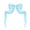 Light Blue, variant on 7.9FT Giant Pink Bow Halloween Decor, Holiday Festival Wall Decoration for Front Door Window Fireplace, Indoor Party Hanging Bow