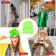 thumbnail image 5 of Minnieouse Gorros Beanie Gorros de punto Unisex Skullcap manga hilo multifuncional a prueba de viento accesorios para el cabello para deportes al aire libre Sombreros Amarillo fluorescente Minnieouse AP010147-19, 5 of 5