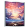 thumbnail image 2 of Designart "Whimsical Cloud Scenery I" Sky Floater Framed Canvas Art Print, 2 of 5